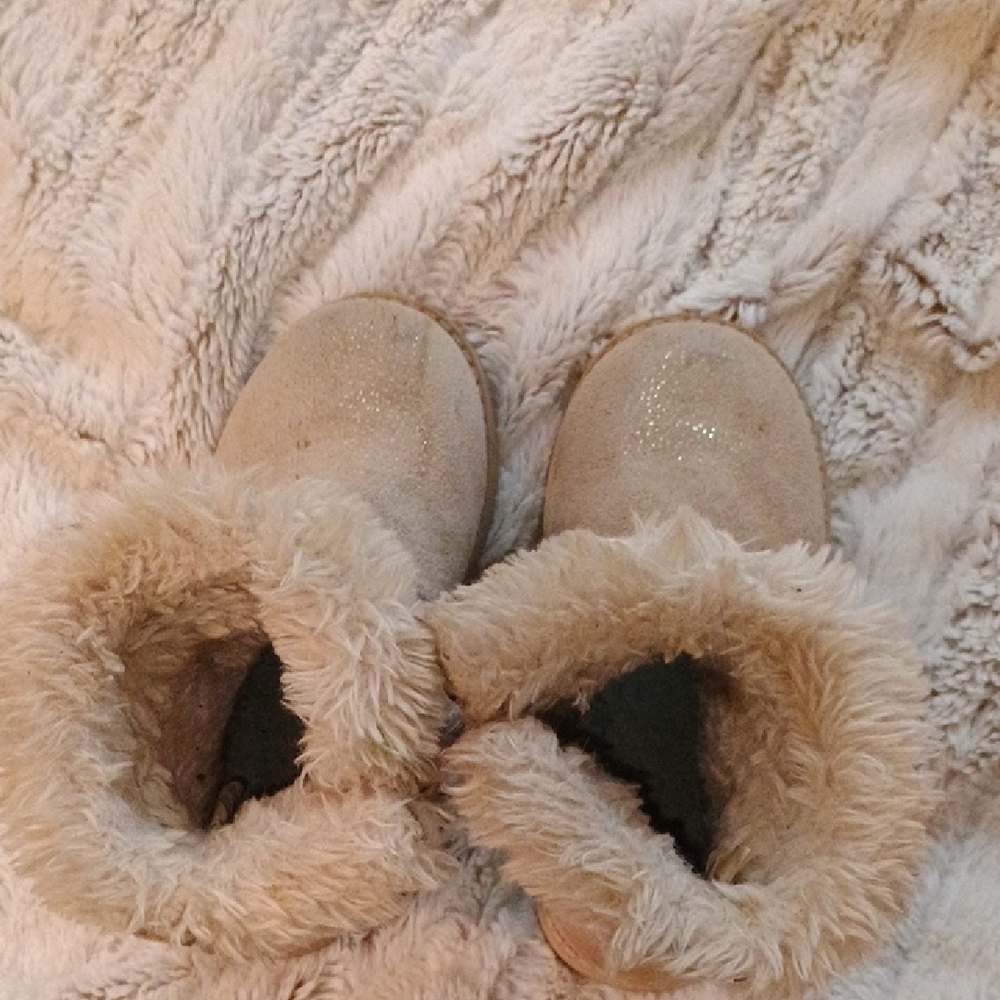 Cat & Jack Cream Plush Boots for Cozy Comfort